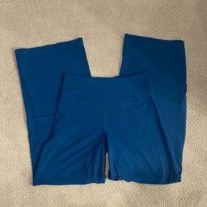 Athleta Elation Wide-Legged Blue Yoga Pants